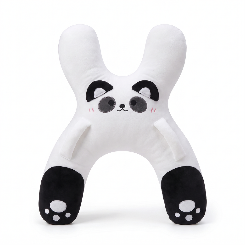 NapPals™ Kids Car Nap Pillow – Soft Plush Animal Travel Cushion